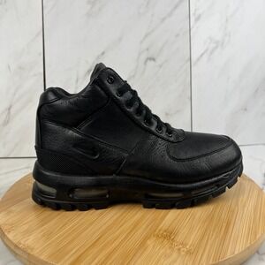 Nike Air Max Goadome GS Boys Size 6 Y Black Waterproof Leather Boots 311567-001